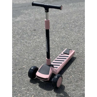 3-х колісний дитячий самокат з підсвічуванням та музикою, регульований, складаний