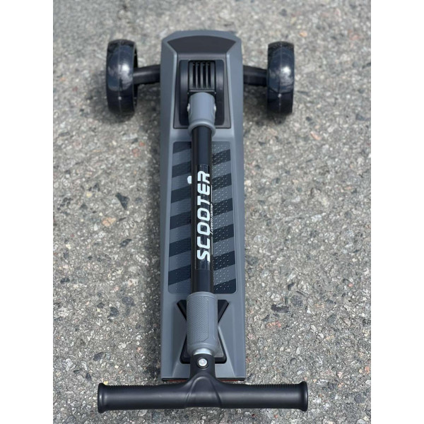 3-х колісний дитячий самокат з підсвічуванням та музикою, регульований, складаний