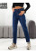 Жіночі джинси mom fit з утепленням № 0125