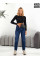 Жіночі джинси mom fit з утепленням № 0125