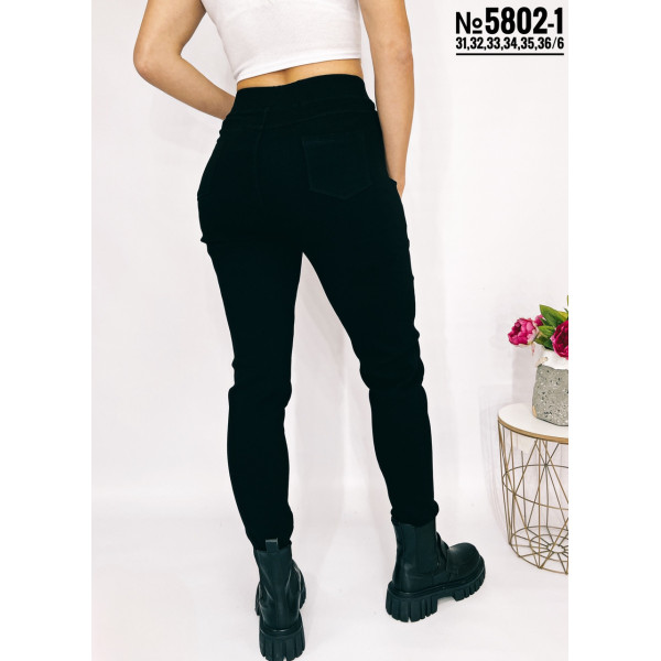 ЖІНОЧІ ДЖЕГІНСИ З БРЕЛКОМ НАПІВБАТАЛЬНІ РОЗМІРИ 28,29,30,31,32,33