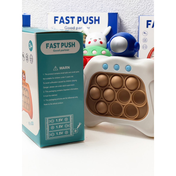 Ігрова консоль-головоломка з ямочками-бульбашками як у відомих іграшках Pop It та Simple Dimple