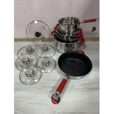 Набір посуду Zepline з нержавіючої сталі 12 предметов ZP-115