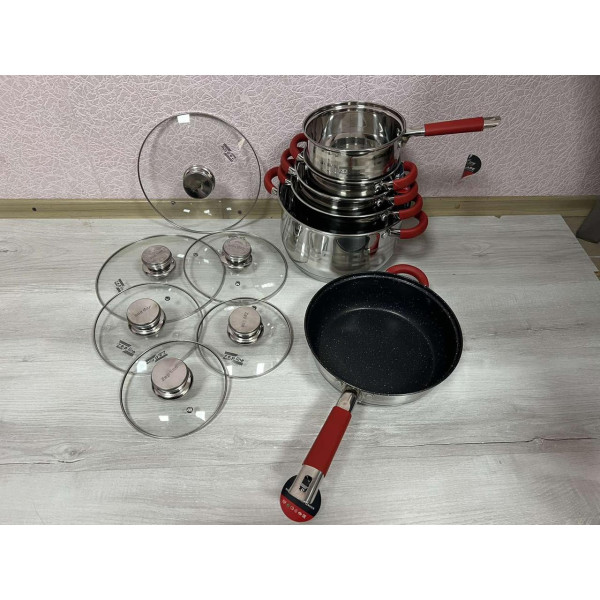 Набір посуду Zepline з нержавіючої сталі 12 предметов ZP-115