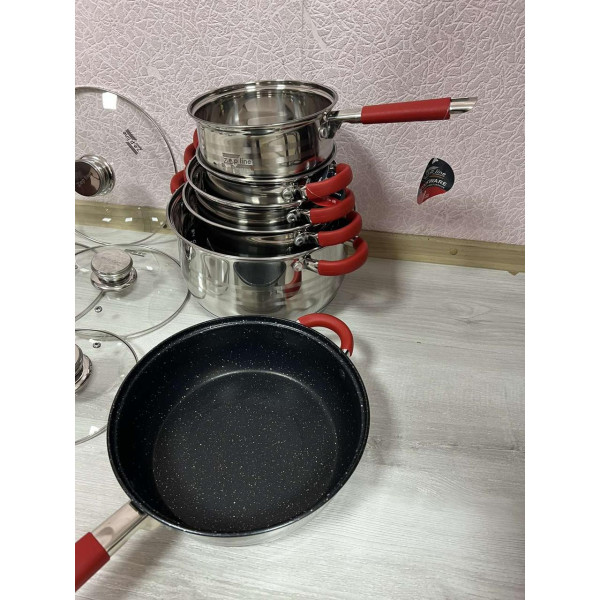 Набір посуду Zepline з нержавіючої сталі 12 предметов ZP-115