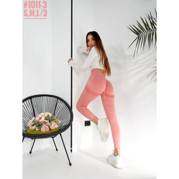 Жіночі лосини з ефектом push up та високою посадкою розмірний ряд M,L