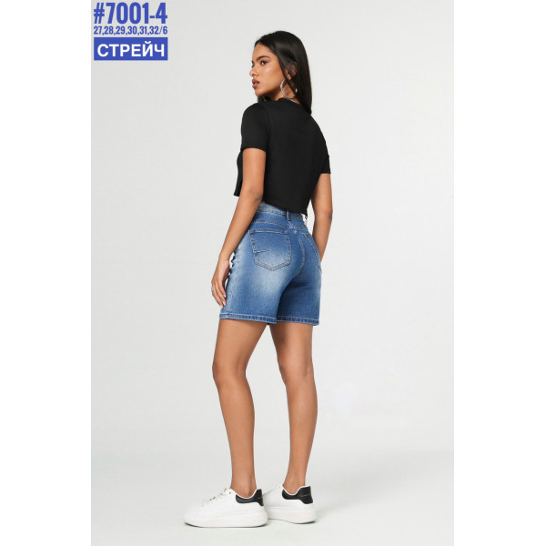 Шорти джинсові з камінцями розмірний ряд 27,28,29,30,31,32