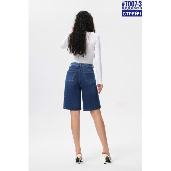 Жіночі подовжені шорти зі стразами розмірний ряд  26,27,28,29,30,31