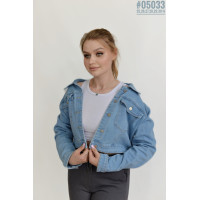 Укороченная джинсовая куртка размерный ряд 25,26,27,28,29,30