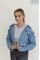 Укороченная джинсовая куртка размерный ряд 25,26,27,28,29,30