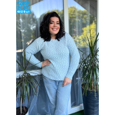 Светр з різнокольорової нитки в універсальному розмірі 46-52