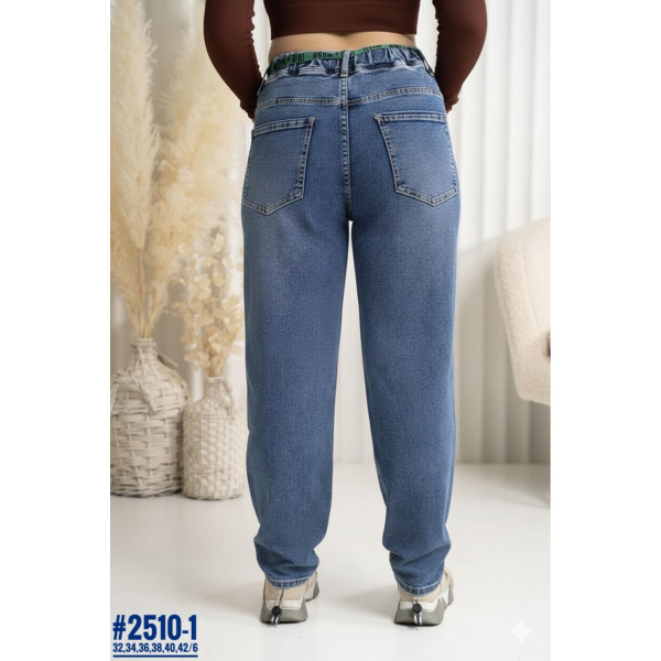 Джинси з поясом на резнці розмірний ряд 32,34,36,38,40,42