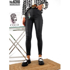 ЖІНОЧІ ДЖЕГІНСИ АМЕРИКАНКА З НАПИЛЕНЯМ ЕКОШКІРИ 28,29,30,31,32,33