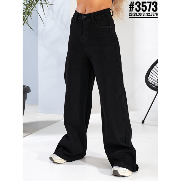 Чорні джинси палаццо розмірний ряд 28 29 30 31 32 33