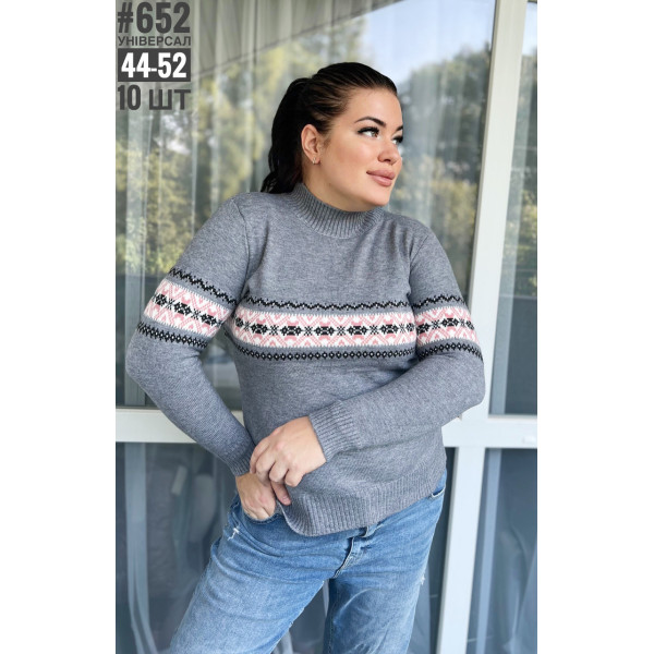 Жіночий гольф з коміром стійка універального розміру 44-52