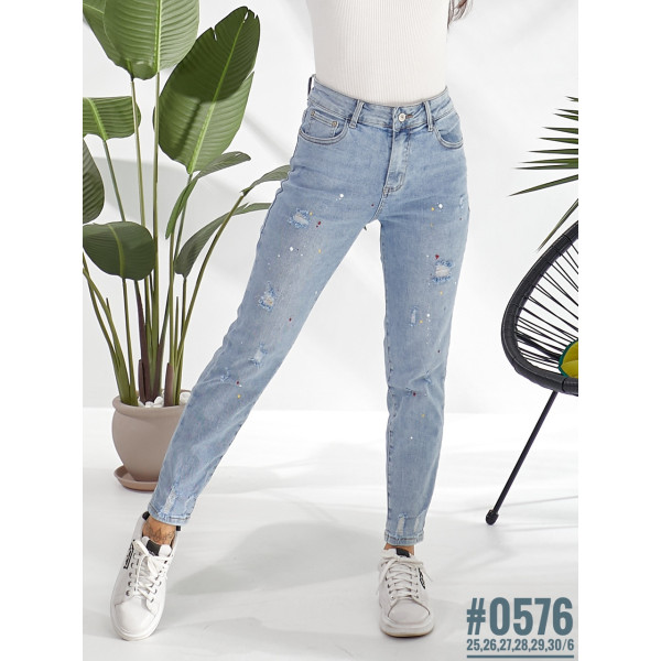 Жіночі MOM jeans розмірний ряд 25,26,27,28,29,30