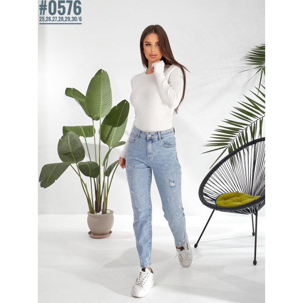 Жіночі MOM jeans розмірний ряд 25,26,27,28,29,30