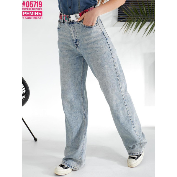 Женские палаццо jeans размерный ряд 28,29,30,31,32,33