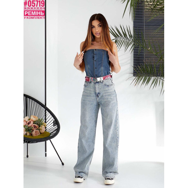 Женские палаццо jeans размерный ряд 28,29,30,31,32,33