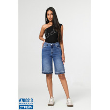 Шорти джинсові з камінцями розмірний ряд 26,27,28,29,30,31
