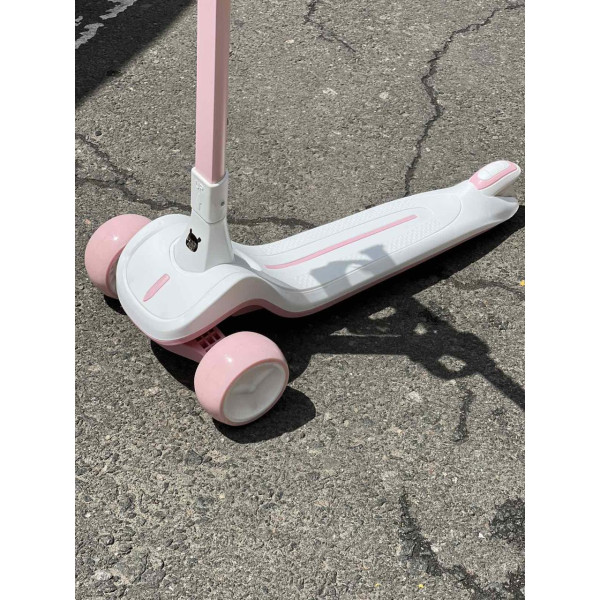 Дитячий триколісний самокат X1 складаний з підсклянником