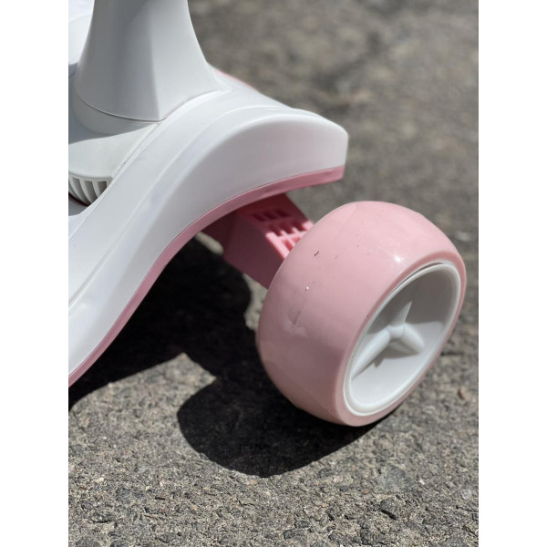 Дитячий триколісний самокат X1 складаний з підсклянником