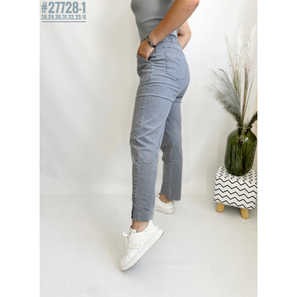 Жіночі штани у тонку смужку розмірний ряд 28,29,30,31,32,33