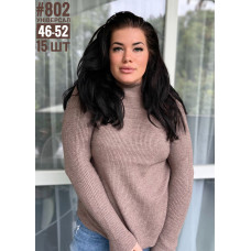 Жіночий гольф з коміром стійка універального розміру 46-52