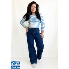 Жіночі джинси палаццо з утепленням розмірний ряд 28,29,30,31,32,33