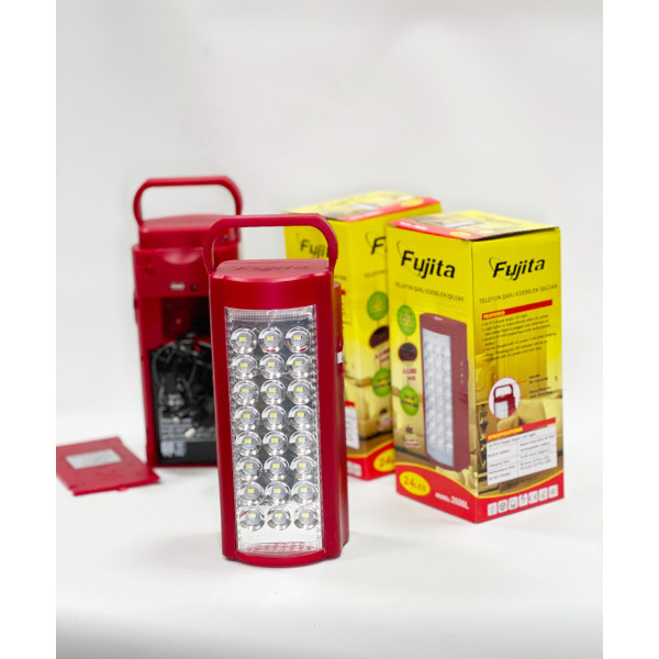 Ліхтар переносний світлодіодний 24 Led Fujita DL-2606L 3000 mAh Червоний