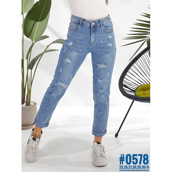 Жіночі MOM jeans розмірний ряд 25,26,27,28,29,30