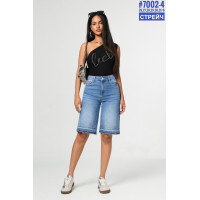 Шорти джинсові з камінцями розмірний ряд 26,27,28,29,30,31