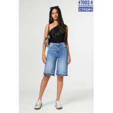 Шорти джинсові з камінцями розмірний ряд 26,27,28,29,30,31