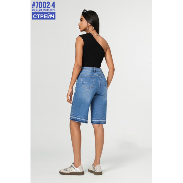 Шорти джинсові з камінцями розмірний ряд 26,27,28,29,30,31