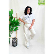 Джинси труби стрейч розмірний ряд 30,31,32,33,34,36