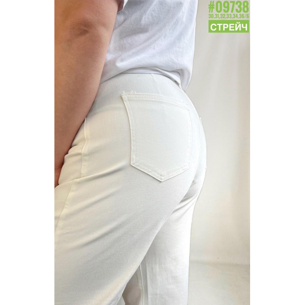 Джинси труби стрейч розмірний ряд 30,31,32,33,34,36
