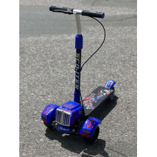 3-х колісний дитячий самокат з ручним гальмом, регульований, складаний