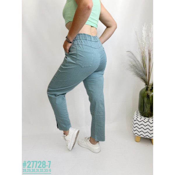 Жіночі штани у тонку смужку розмірний ряд 28,29,30,31,32,33