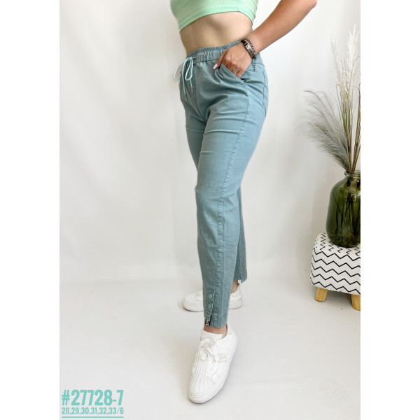 Жіночі штани у тонку смужку розмірний ряд 28,29,30,31,32,33