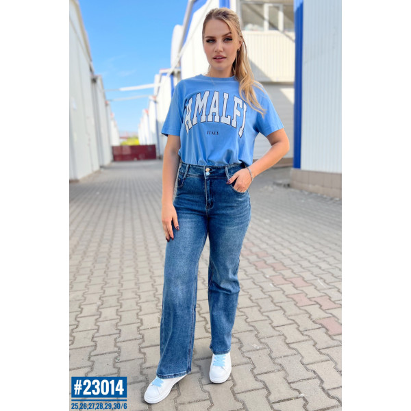 Джинси жіночі с завищеною талією розмірний ряд 25,26,27,28,29,30