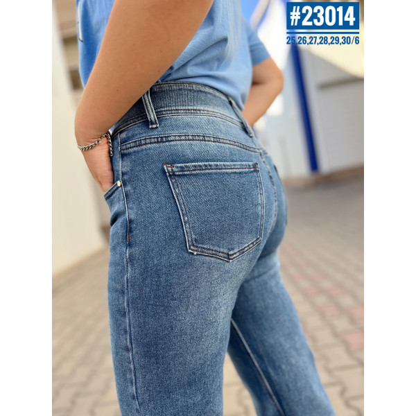 Джинси жіночі с завищеною талією розмірний ряд 25,26,27,28,29,30