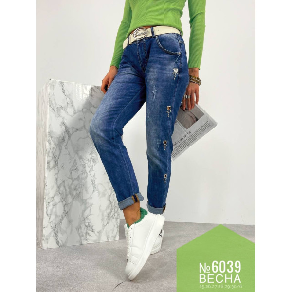 ЖІНОЧІ ДЖИНСИ З РЕМЕНЕМ РОЗМІРИ 25,26,27,28,29,30