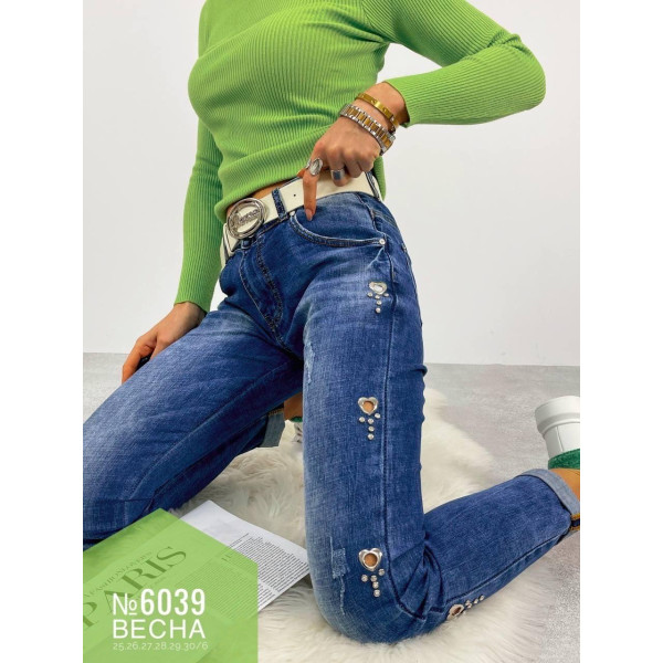 ЖІНОЧІ ДЖИНСИ З РЕМЕНЕМ РОЗМІРИ 25,26,27,28,29,30