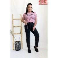 Джинси мом з ременем у комплекті розмірний ряд 30,31,32,33,34,36