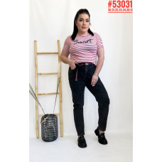 Джинси мом з ременем у комплекті розмірний ряд 30,31,32,33,34,36