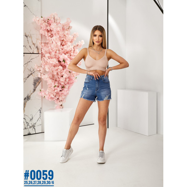 Жіночі шорти з рванкою розмірний ряд 25,26,27,28,29,30