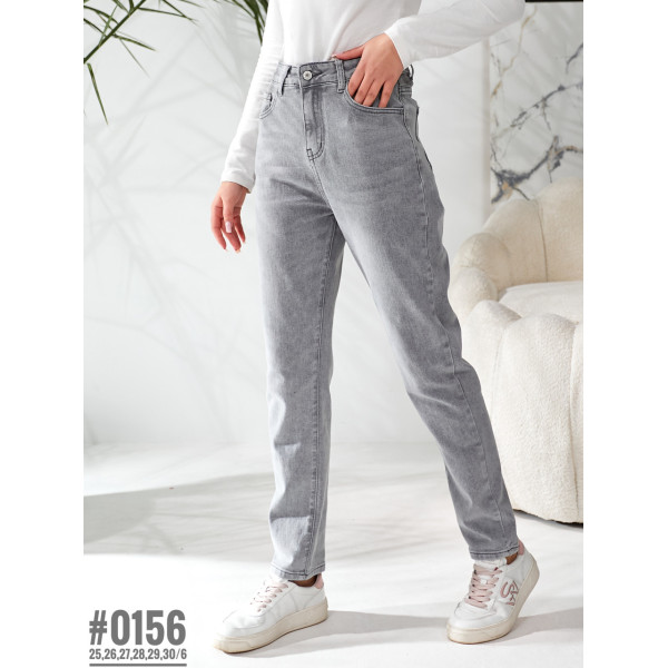 Жіночі джинси mom-fit розмірний ряд 25,26,27,28,29,30