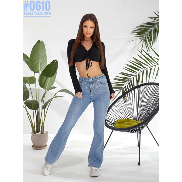 Жіночі Кльош зі стразами розмірний ряд 25,26,27,28,29,30