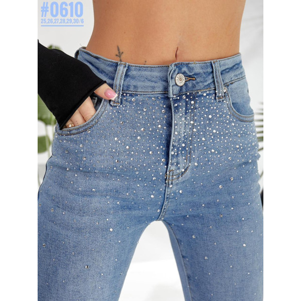 Жіночі Кльош зі стразами розмірний ряд 25,26,27,28,29,30