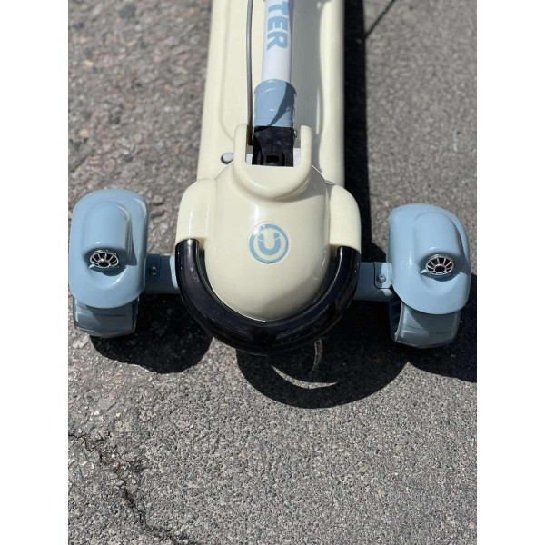 3-х колісний дитячий самокат з ручним гальмом, регульований, складаний Super MAN